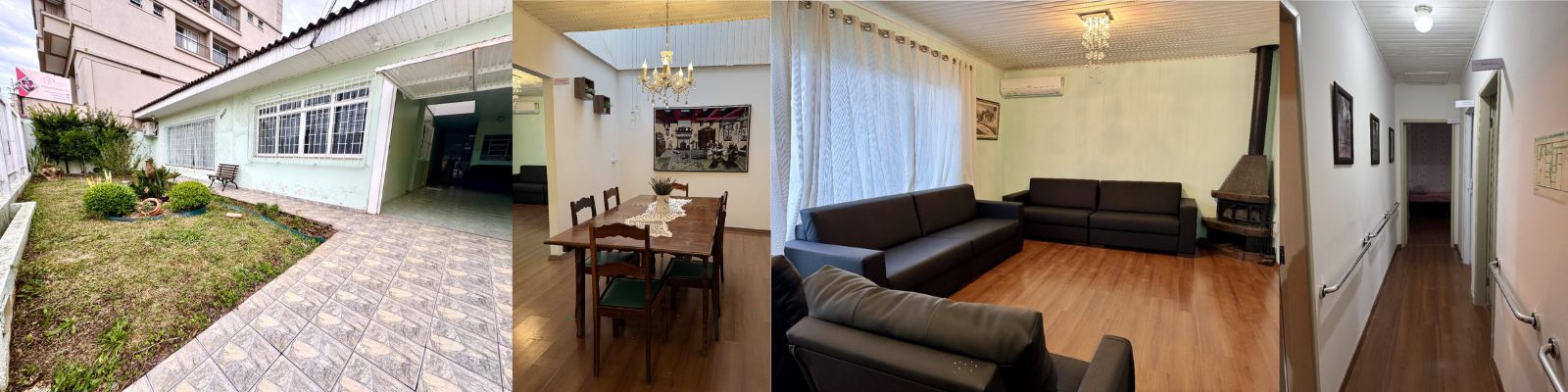 Imagem com fotos das acomodações